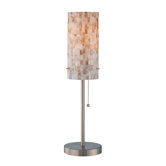 Schale Table Lamp in Polished Steel