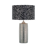 Silvio Ceramic Table Lamp in Silver