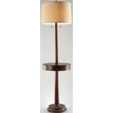 Floor Lamp in Dark Walnut