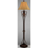 62.75" x 16" Floor Lamp in Dark Bronze