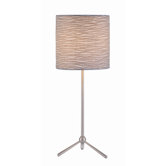 Delanine II  Accent Table Lamp in Polished Steel