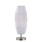 Parvati One Light Table Lamp in Polished Steel