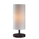 Roland One Light Table Lamp in Dark Walnut