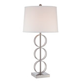 Isaia One Light Table Lamp in Chrome