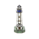 Nautical Villager Tiffany Lighthouse Accent Lamp