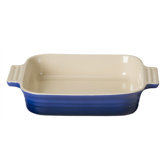 Stoneware Square Baking Dish in Graded Blue