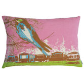 Nesting 13" x 20" Cotton Pillow in Pink