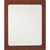 Mirror with Printed Wood Frame