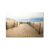 Walk To The Beach Printed Canvas Art - 24" X 32"