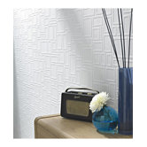 Paintable Squares Wallpaper in White