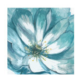 Teal Fleur Canvas