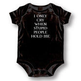 Stupid People Baby Romper