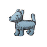Puppy Pillow in Blue