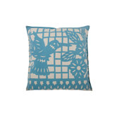 Mod Mex Accent Pillow Hummingbird in Blue