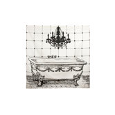Bath Luddite Shower Curtain in Black