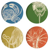 Sea Life Dinner Plate (Set of 4)