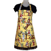 Western Lolitas Women's Bib Style Apron in Yellow