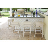 Grenada Patio Stackable Armless Barstool (Set of 4)