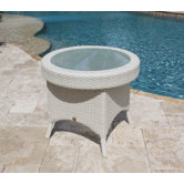 Grenada Patio Glass Side Table