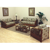 Cancun Palm 5 Piece Living Room Set