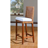 Pegasus Indoor Rattan and Wicker Bar Stool in Natural