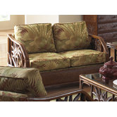 Cancun Palm Loveseat with Cushions