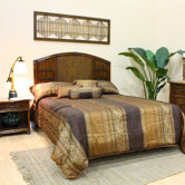 Polynesian 4 Piece Headboard Bedroom Collection