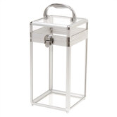 Silver Framed Acrylic Beauty Case