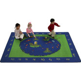 Educational Animal Frogs Kids Rug