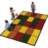 Educational Grid Kids Rug