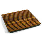 Le Spa 24" Square Teak Floor and Shower Tile in Oiled Finish