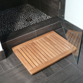 Le Spa Rectangular Floor Mat with Rounded Corners in Natural