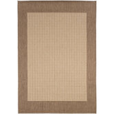 Recife Checkered Field Natural Cocoa Rug