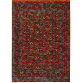 Timeless Treasures Rust Afghan Panel Rug