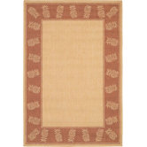 Recife Tropics Natural/Terracotta Novelty Rug