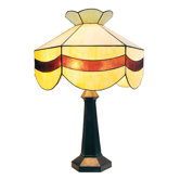 Tiffany Bistro 1 Light Scalloped Table Lamp