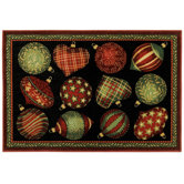 Home for the Holidays Ornaments Novelty Rug