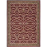 Arabesque Juliard Firebrick Red Rug