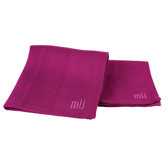 MUbamboo Dish Cloth and Towel in Eggplant (Set of 2)