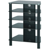 Black Glass Audio Stand