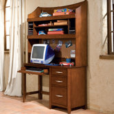Village Craft 47" W Computer Desk and Hutch Set