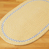 Chenille Accent Stripe Yellow Kids / Juvenile Bath Rug