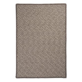 Natural Wool Houndstooth Latte Braided Rug