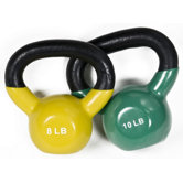 8-10 lbs Premium Vinyl Kettlebell Set