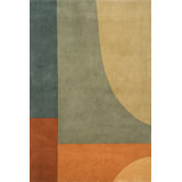 New Wave Green Multi Rug