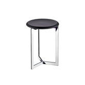 Outline 18.5" Shower Chair with Werzalite Black Seat in Polished Stainless Steel