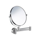 Outline Five-Time Magnifying Shaving / Makeup Mirror with Swivel Arm in Polished Chrome