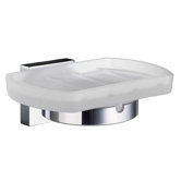 House Holder with Frosted Glass Soap Dish