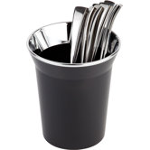 13cm Tischreste-/ Besteckbeh&auml;lter "Top Chrom"