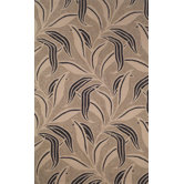 Ravella Neutral Leaf Rug